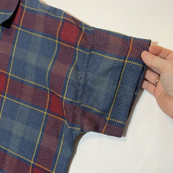 Toad & Co Women Hartland ShirtDress Plaid Flannel Short Sleeve Small Size - Picture 9 of 12